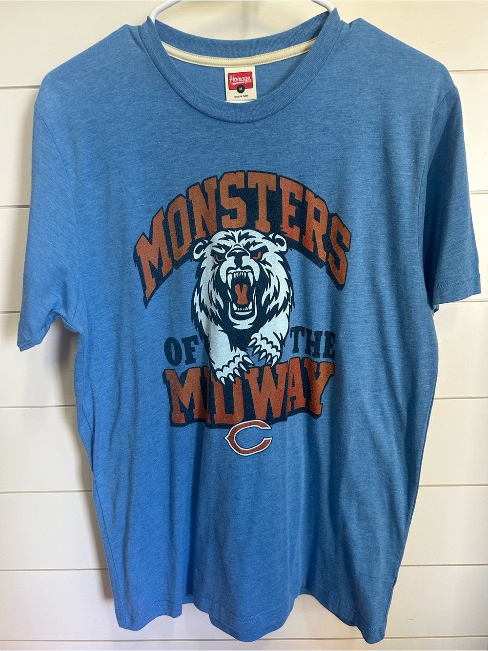 Homage Blue 'Monsters of the Midway' Graphic Tee.  Chicago Bears